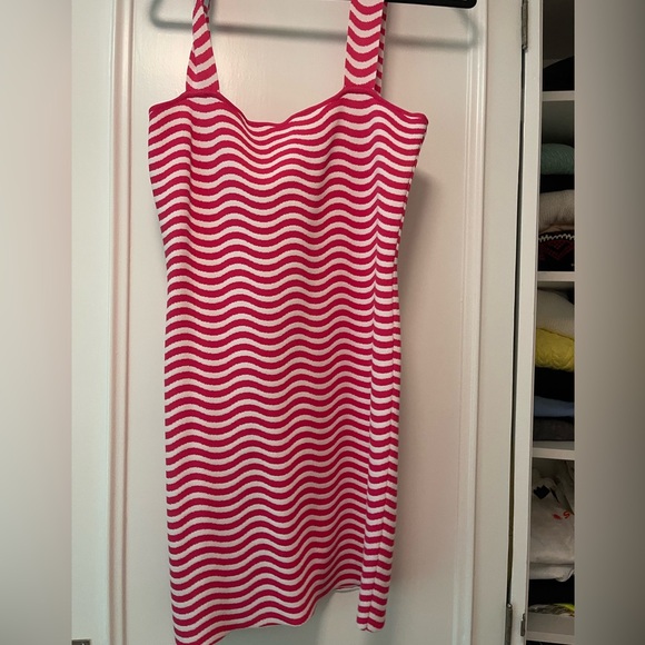 NWOT Solid & Striped the Ryan Dress in Lollipop Wavy Stripe Sz large - Picture 3 of 5